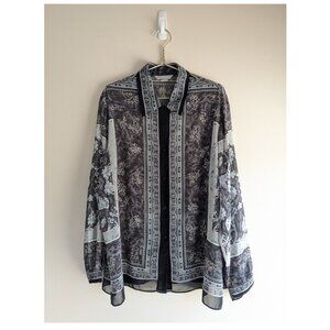 Bianca Nygard Boho print button down blouse